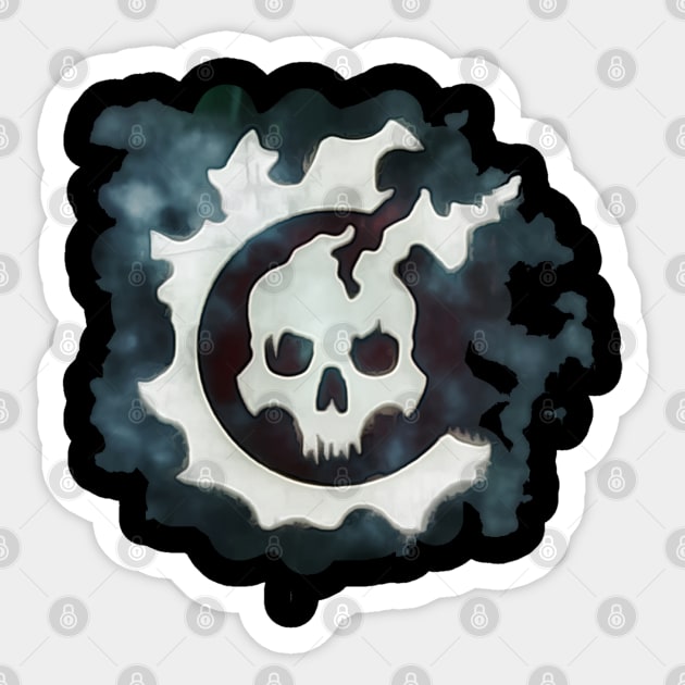 The Bone Cog Sticker by TheFluffenhammer